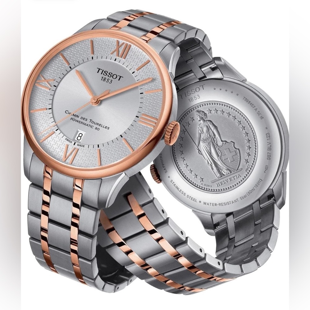 Tissot Mens Chemin des Tourelles Powermatic 80 Helvetic Pride Special Edition